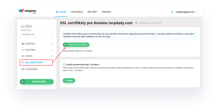 Ako si vygenerovať SSL certifikát pre doménu