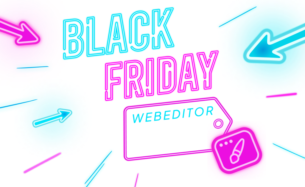 Webglobe ponúka až -50 % zľavu na WebEditor na Black Friday